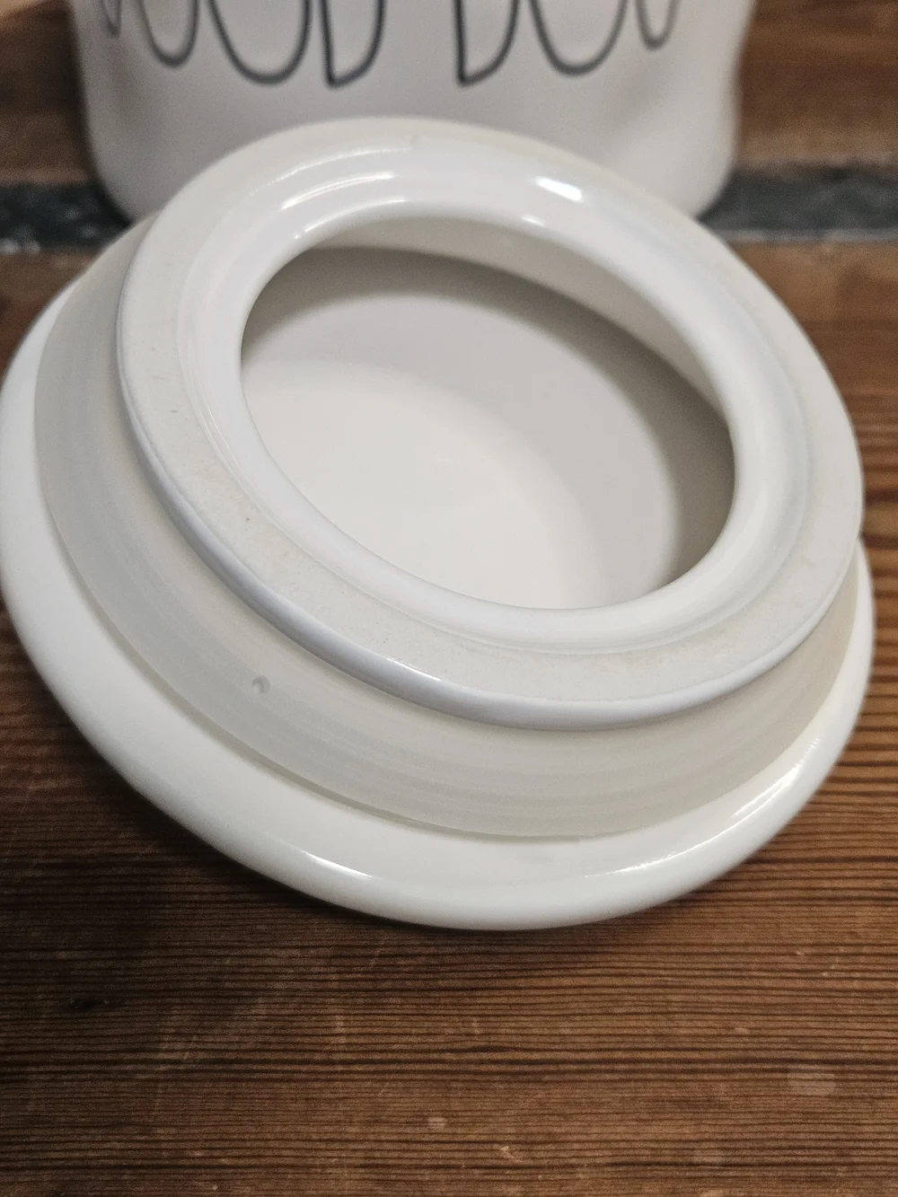Rae Dunn Good Dog Ceramic Treat Jar - White